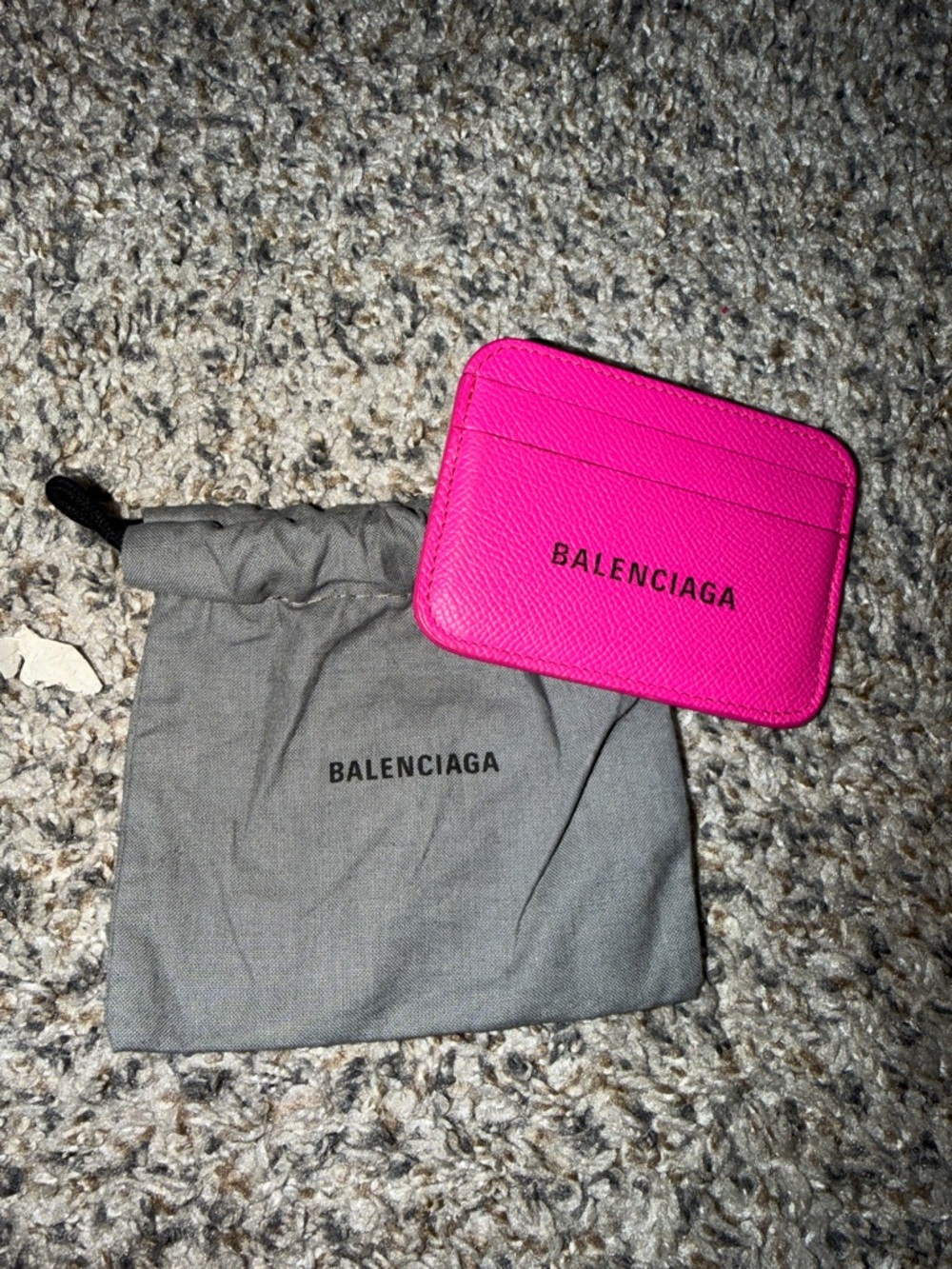 Balenciaga Hot Pink Leather Card Sleeve - Picture 9 of 9
